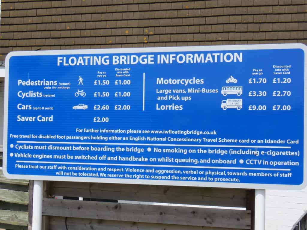 Floating bridge prices